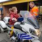 Allemaal even op de motor.